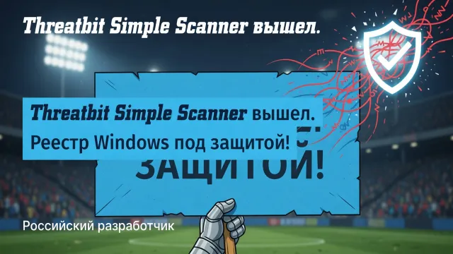 Threatbit Simple Scanner вышел. Реестр Windows под защитой!